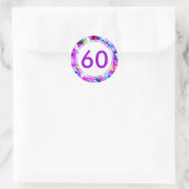 Aantal 60 - Ronde ticker Sticker (Tas)
