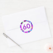 Aantal 60 - Ronde ticker Sticker (Envelop)