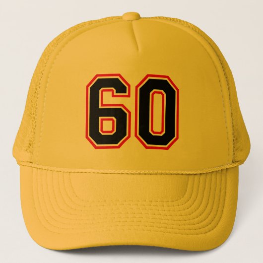 Aantal 60 Trucker Hat Pet (Voorkant)