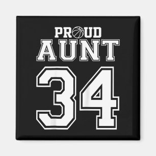 Aantal Aangepast Trots Basketbal Tante Personalise Magneet