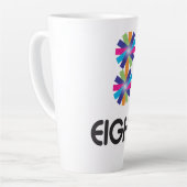 Aantal acht latte mok (Linkerhoek)