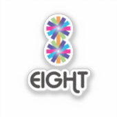 Aantal acht sticker (Voorkant)
