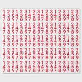 Aantal afdrukken cadeaupapier (Vlak)