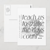 Aantal dagen briefkaart (Voorkant / Achterkant)