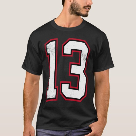 Aantal Dertien 13 T-shirt (Voorkant)