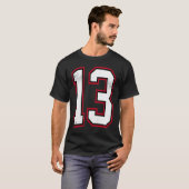 Aantal Dertien 13 T-shirt (Voorkant volledig)