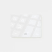 Aantal en symboolsleutels vervagen post-it® notes (Voorkant)