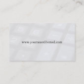 Aantal en symboolsleutels vervagen visitekaartje (Achterkant)