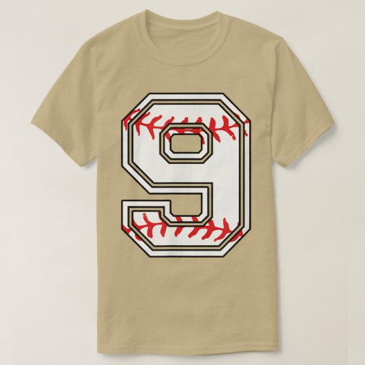Aantal geboorte9 jaar oud t-shirt (Design voorkant)