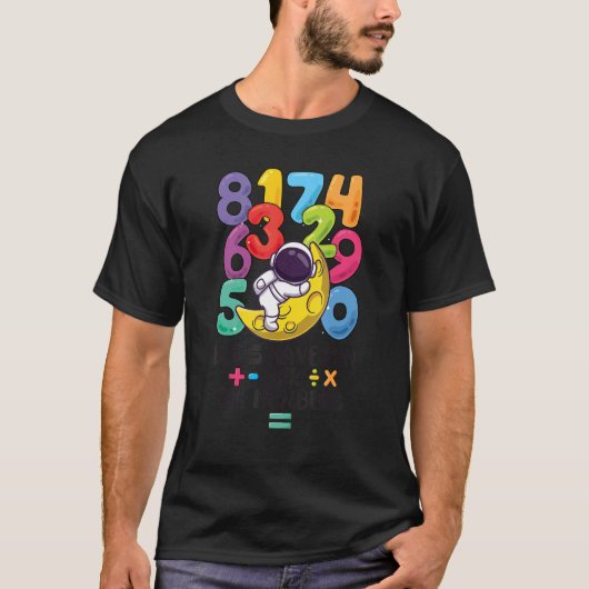 Aantal het Leren calculator kostume dag Wiskunde O T-shirt (Voorkant)