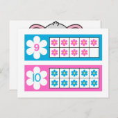 Aantal Kaarten, kleuterschool tellen Flash Kaarten (Voorkant / Achterkant)