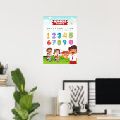 Aantal met blije kinderen poster (Thuiskantoor)