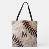Aantal of Monogram Baseball Canvas tas (Voorkant)