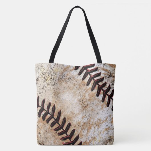 Aantal of Monogram Baseball Canvas tas (Achterkant)