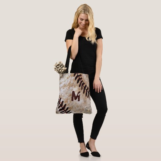 Aantal of Monogram Baseball Canvas tas (Op model)