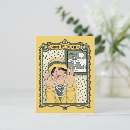 Aantal op je eigen_C_ Briefkaart (Staand voorkant)