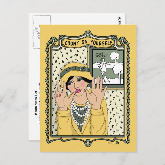 Aantal op je eigen_C_ Briefkaart (Voorkant / Achterkant)