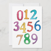 Aantal op negen uitnodigingen (Voorkant)