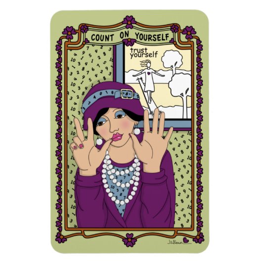 Aantal op uzelf_A_4x6 koelkast Magnet Magneet (Verticaal)