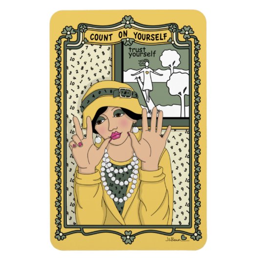 Aantal op uzelf_C_4x6 koelkast Magnet Magneet (Verticaal)