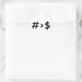 Aantal Ronde Sticker (Tas)