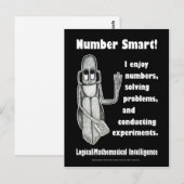 Aantal slim - leeg briefkaart (Voorkant / Achterkant)