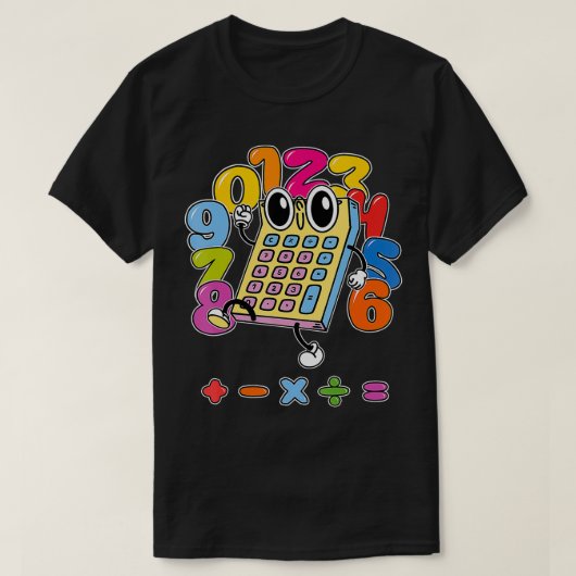 Aantal t s kinder aantal dag kostuum calculator ko t-shirt (Design voorkant)