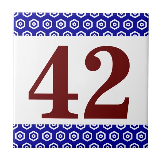 Aantal tegels. Hexagonale grens Tegeltje (Voorkant)