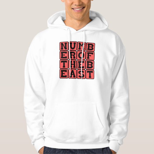 Aantal van het Beest, 666 Hoodie (Voorkant)