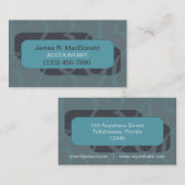 Aantal veronderstelde boekhoudkundig Visitekaartje (Voorkant / Achterkant)