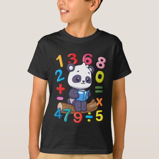 Aantal Wiskunde Dag Symbool Boys Meisjes Kinder nu T-shirt (Voorkant)