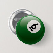AANTAL ZES BILLIARDS BALL RONDE BUTTON 5,7 CM (Voorkant /achterkant)