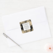 Aantallen 6:24-26 HET DUURZAME U Scripting Vierkante Sticker (Envelop)