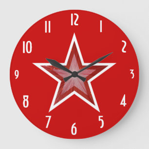 Aantallen" klok rode van de Ster de "om rood