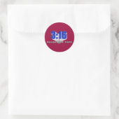 Aantallen van Hoop 3:16 Ronde Sticker (Tas)