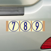 Aantallen Vinyl House Bumpersticker (Op auto)