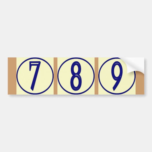 Aantallen Vinyl House Bumpersticker (Voorkant)