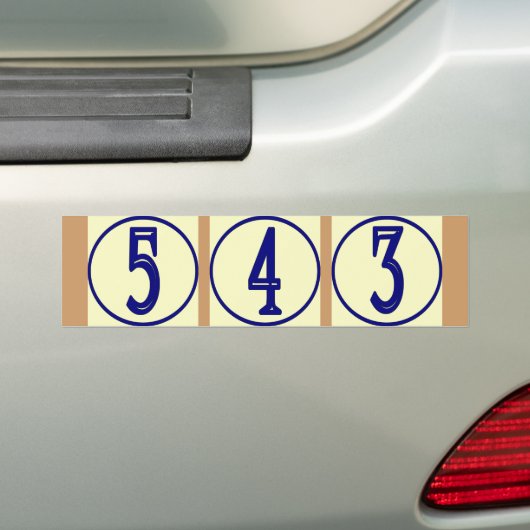 Aantallen Vinyl House Bumpersticker (Op auto)
