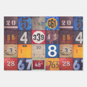 Aantallen voor meubelen, ontbladpapier of collage inpakpapier vel (Voorkant 2)