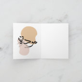 Aantasting in de moderne Arabische kalligrafie Bedankkaart (Binnen)