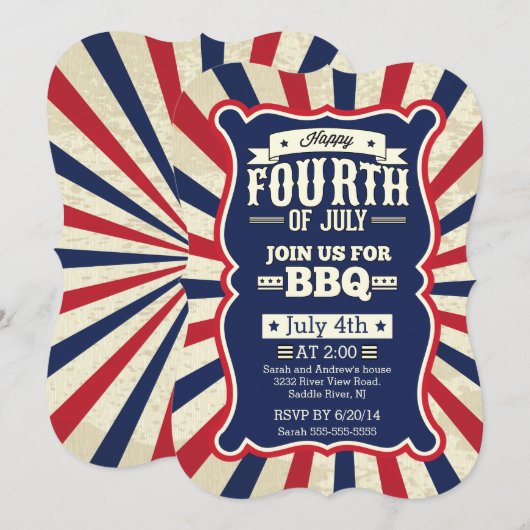  aantekening 4 juli van de partij kaart (Voorkant / Achterkant)