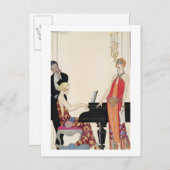 Aantekening, afbeelding voor "Gazette du Bon Ton" Briefkaart (Voorkant / Achterkant)