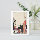 Aantekening, afbeelding voor "Gazette du Bon Ton" Briefkaart (Staand voorkant)