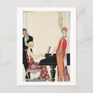 Aantekening, afbeelding voor "Gazette du Bon Ton" Briefkaart