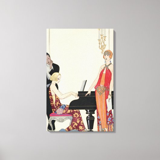 Aantekening, afbeelding voor "Gazette du Bon Ton" Canvas Afdruk (Voorkant)