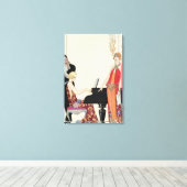 Aantekening, afbeelding voor "Gazette du Bon Ton" Canvas Afdruk (Insitu (Houten vloer))