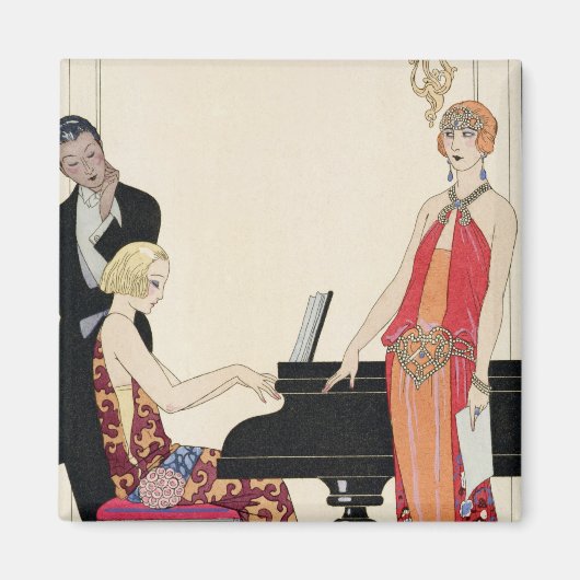 Aantekening, afbeelding voor "Gazette du Bon Ton" Magneet (Voorkant)