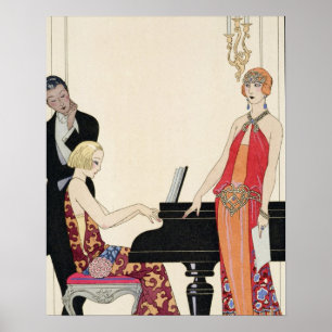 Aantekening, afbeelding voor "Gazette du Bon Ton" Poster