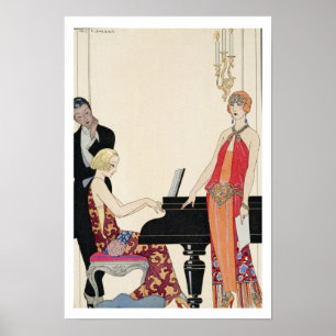 Aantekening, afbeelding voor "Gazette du Bon Ton" Poster