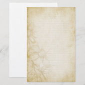 Aantekening van hout briefpapier (Voorkant / Achterkant)